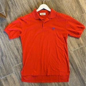 Vintage Logo Chevron Red Polo by Sahara Size Large